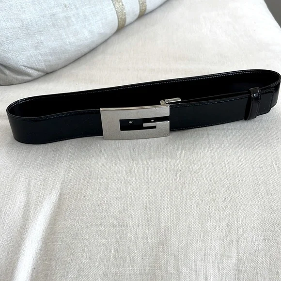 Gucci | Accessories | Vintage Gucci Belt Black Leather With  display picture 2